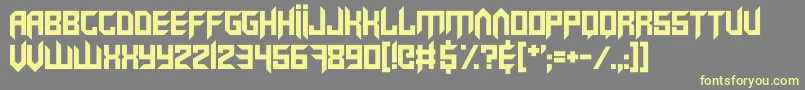 VirtualRave Font – Yellow Fonts on Gray Background