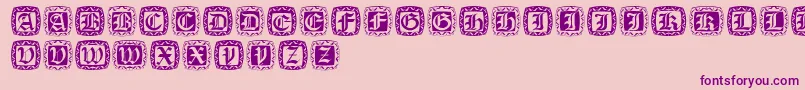 Más sobre la fuente Xmascapsround fuente Xmascapsround – Fuentes Moradas Sobre Fondo Rosa