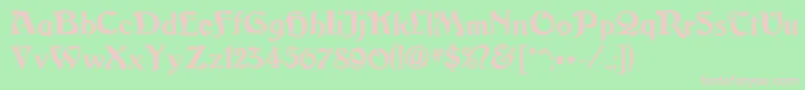 Argosgeorgecontour Font – Pink Fonts on Green Background