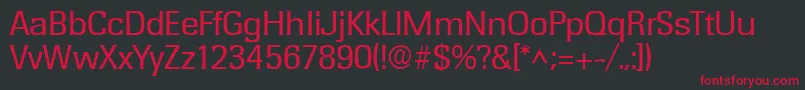 RochesterRegular Font – Red Fonts on Black Background