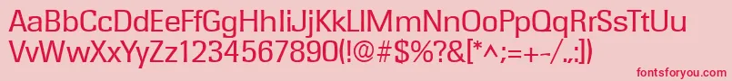 RochesterRegular Font – Red Fonts on Pink Background