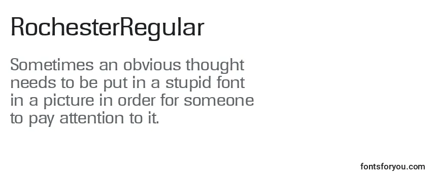 RochesterRegular Font