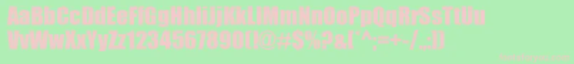 SiFont Font – Pink Fonts on Green Background