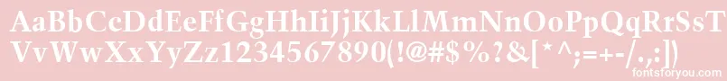 TrumpMediaevalLtBold Font – White Fonts on Pink Background