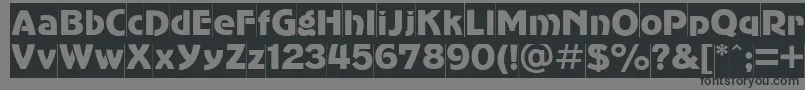 Agc85C Font – Black Fonts on Gray Background