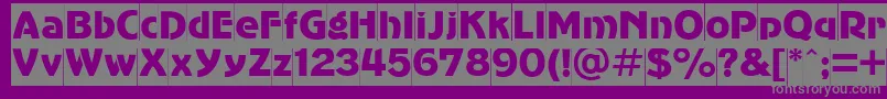 Weitere Informationen zur Agc85C-Schriftart Agc85C-Schriftart – Graue Schriften auf violettem Hintergrund