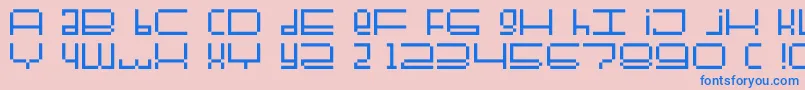 Fullerbtmp-fontti – siniset fontit vaaleanpunaisella taustalla
