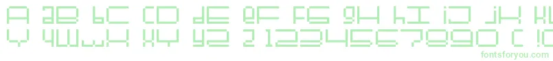 Fullerbtmp Font – Green Fonts on White Background