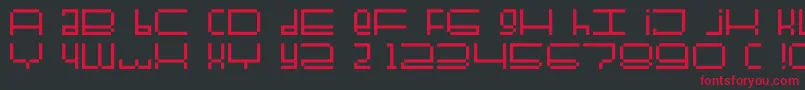 Fullerbtmp Font – Red Fonts on Black Background