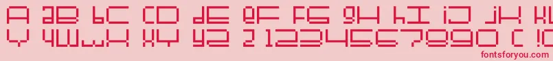 Fullerbtmp Font – Red Fonts on Pink Background