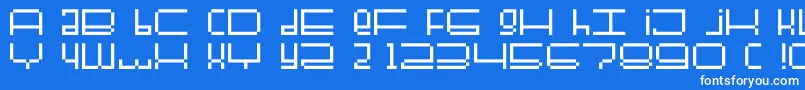 Fullerbtmp Font – White Fonts on Blue Background