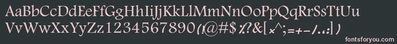 KFarnaz Font – Pink Fonts on Black Background