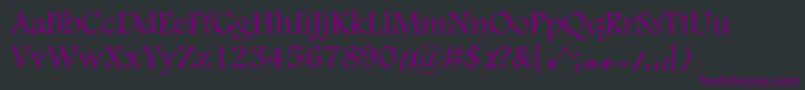 Шрифт KFarnaz – фиолетовые шрифты на чёрном фоне