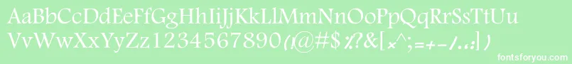 KFarnaz Font – White Fonts on Green Background