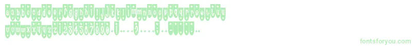 PopuluxeTrink Font – Green Fonts on White Background