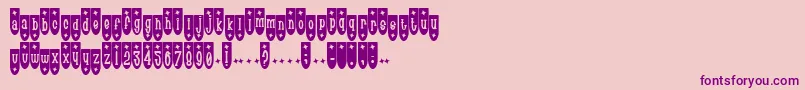 PopuluxeTrink Font – Purple Fonts on Pink Background