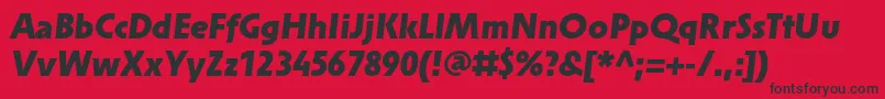 SolperamediumBolditalic Font – Black Fonts on Red Background