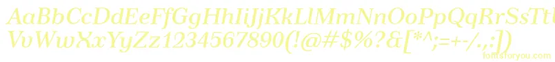 TusartextItalic Font – Yellow Fonts