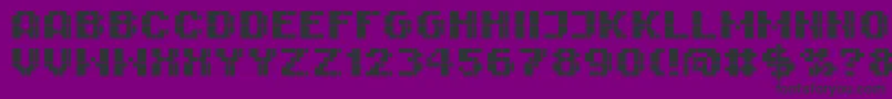 RittswoodimpresiveBold-Schriftart – Schwarze Schriften auf violettem Hintergrund
