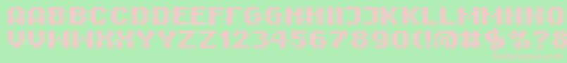 RittswoodimpresiveBold Font – Pink Fonts on Green Background