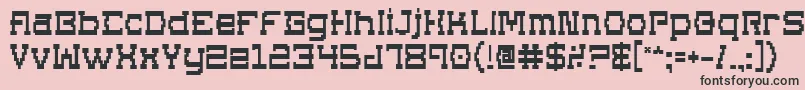 SuperagoBold Font – Black Fonts on Pink Background
