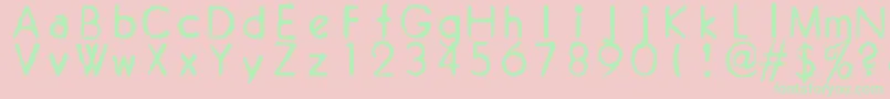 ZaiRoyalvoguetypewriter1929 Font – Green Fonts on Pink Background