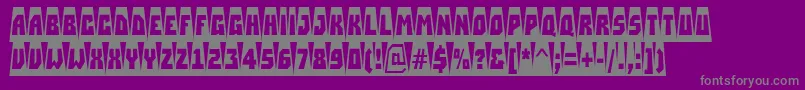 ASimplercmctabvBold Font – Gray Fonts on Purple Background