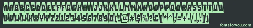 ASimplercmctabvBold Font – Green Fonts on Black Background