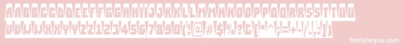 ASimplercmctabvBold Font – White Fonts on Pink Background