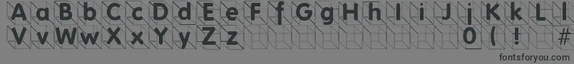 Шрифт Folksincube – чёрные шрифты на сером фоне