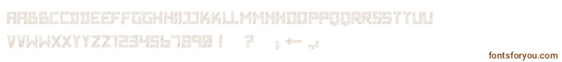 WadimGiantLines-Schriftart – Braune Schriften auf weißem Hintergrund
