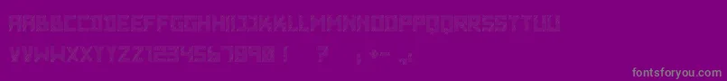 WadimGiantLines-Schriftart – Graue Schriften auf violettem Hintergrund