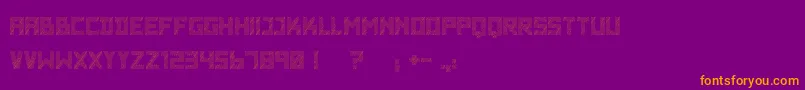 WadimGiantLines Font – Orange Fonts on Purple Background