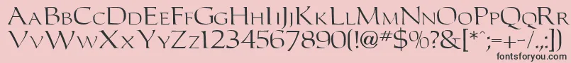 Carleton Font – Black Fonts on Pink Background