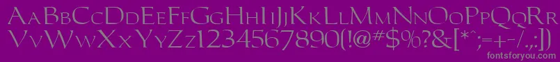 Carleton Font – Gray Fonts on Purple Background