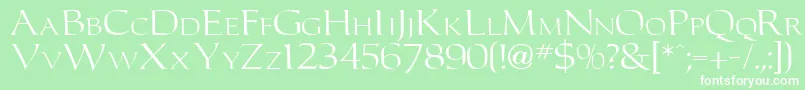 Carleton Font – White Fonts on Green Background
