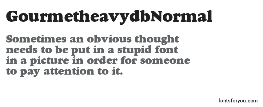 Review of the GourmetheavydbNormal Font