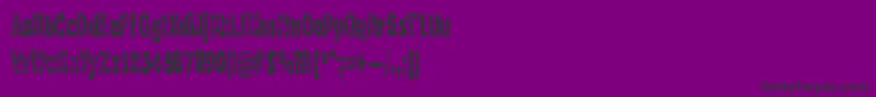 GaspingBrk Font – Black Fonts on Purple Background