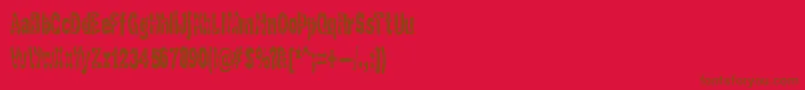GaspingBrk Font – Brown Fonts on Red Background