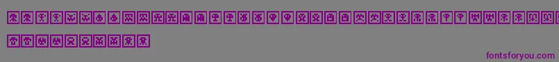 ScumskullzBox Font – Purple Fonts on Gray Background