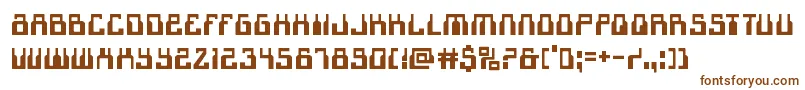 Шрифт 1968odyssey – коричневые шрифты на белом фоне