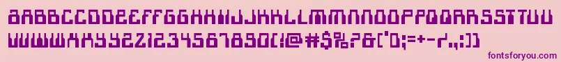 1968odyssey Font – Purple Fonts on Pink Background