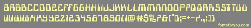 1968odyssey Font – Yellow Fonts on Gray Background