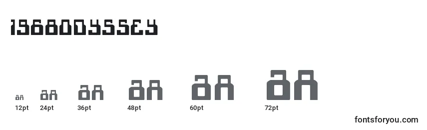 Размеры шрифта 1968odyssey