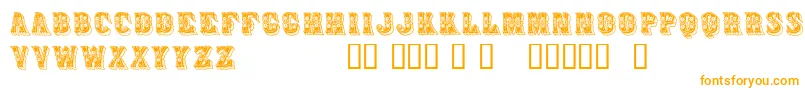 Шрифт Azteak – оранжевые шрифты