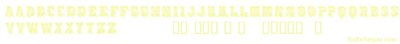 Azteak-Schriftart – Gelbe Schriften