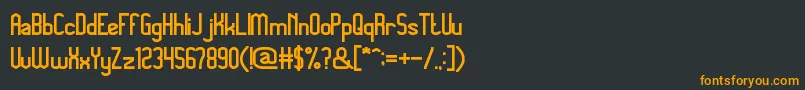 fuente MegapolitanjakartaBold – Fuentes Naranjas Sobre Fondo Negro