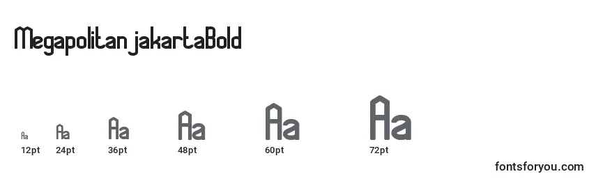 MegapolitanjakartaBold Font Sizes