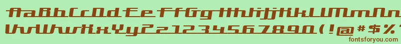 Hardman Font – Brown Fonts on Green Background