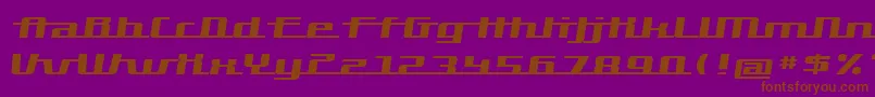 Hardman Font – Brown Fonts on Purple Background